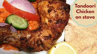 Easy Tandoori Chicken at home on Stove (no oven)